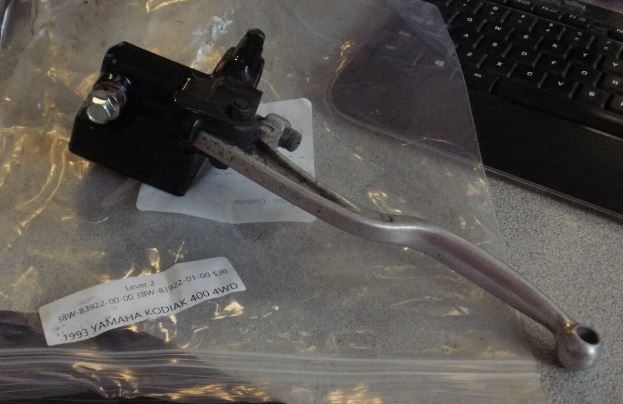 1993 YAMAHA KODIAK 400 4WD LEVER 2 38W-83922-00-00 38W-83922-01-00