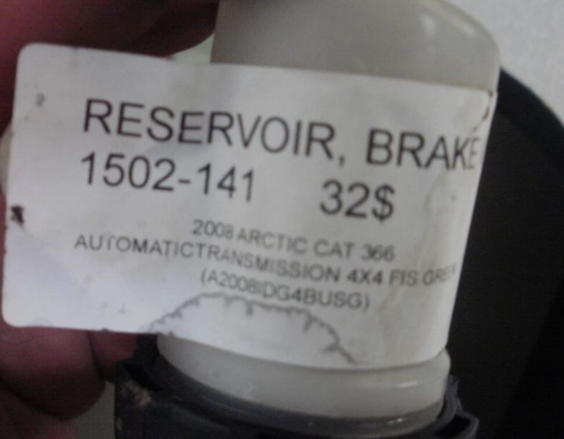 2008 ARCTIC CAT 366 4X4 RESERVOIR, BRAKE W/CLAMP 1502-141