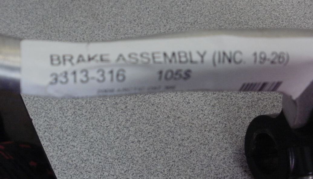 2008 ARCTIC CAT 366 4X4, BRAKE ASSEMBLY 3313-316