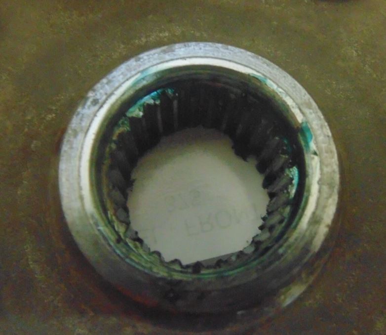 2008 ARCTIC CAT 366 AUTO TRANSMISSION 4X4 FIS GREEN HUB WHEEL FRONT 1502-462