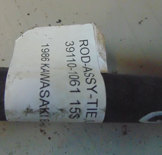 1986 KAWASAKI BAYOU 300 ROD ASSY TIE LH 39110-1061