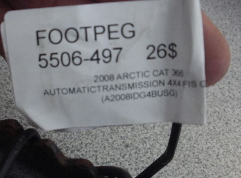2008 ARCTIC CAT 366 4X4, FOOTPEG 5506-497