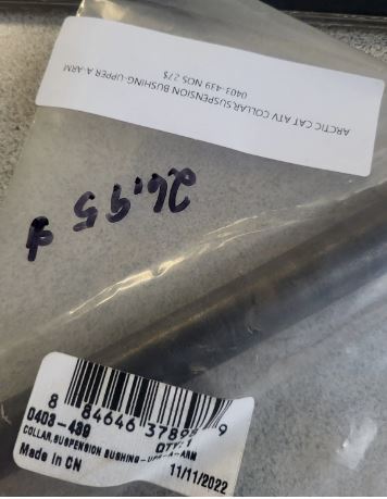 ARCTIC CAT ATV COLLAR,SUSPENSION BUSHING-UPPER A-ARM 0403-439 NOS
