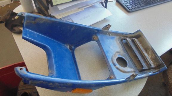 1992 POLARIS TRAIL BLAZER HEADLIGHT COVER HOOD OIL H/L BON BLUE 5430973-153