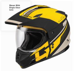 GMAX GM11 SOLID DUAL SPORT HELMET '23 ELECTRIC LENS (Hiver)