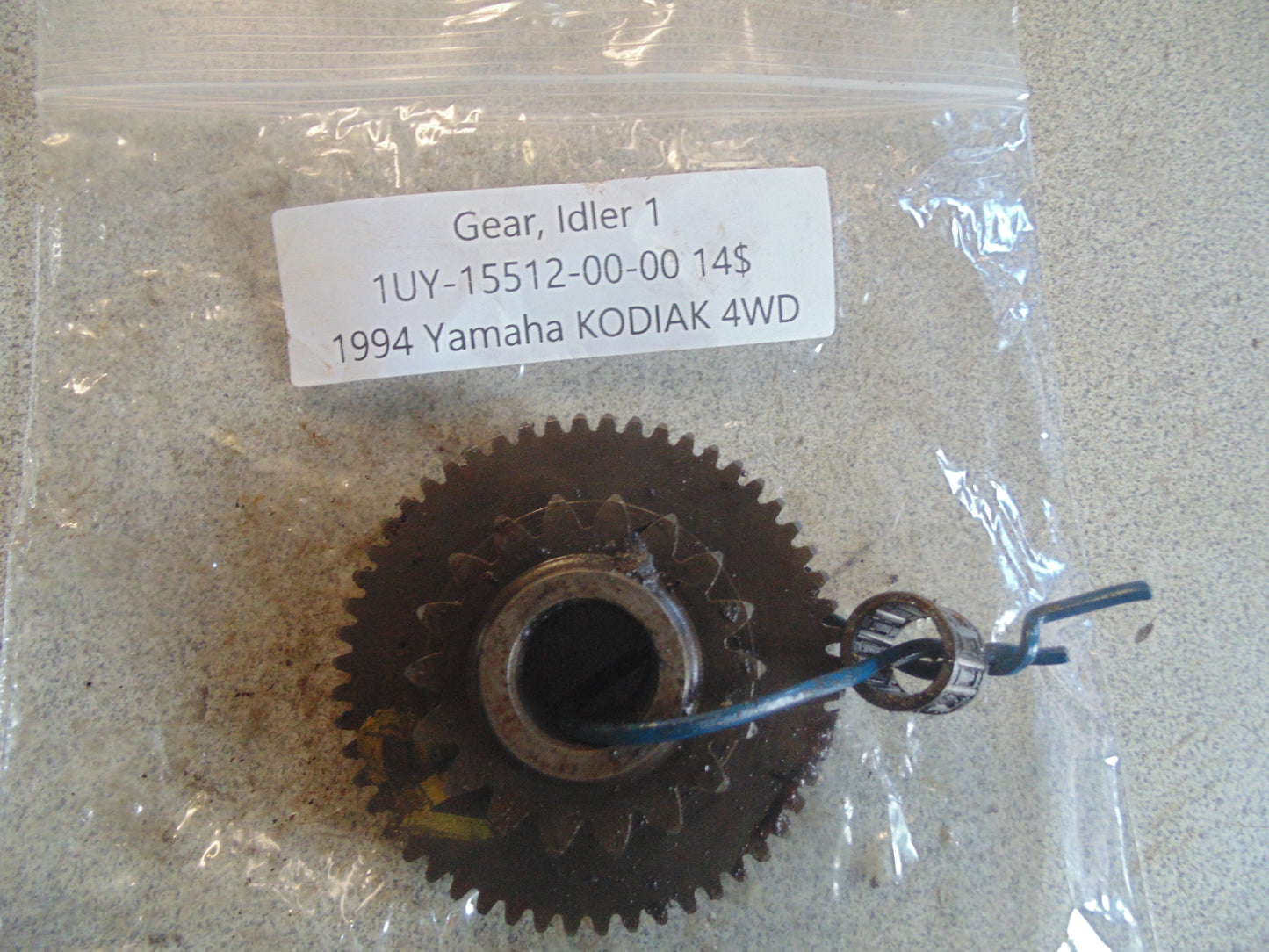 1994 YAMAHA KODIAK 4WD GEAR IDLER 1 1UY-15512-00-00