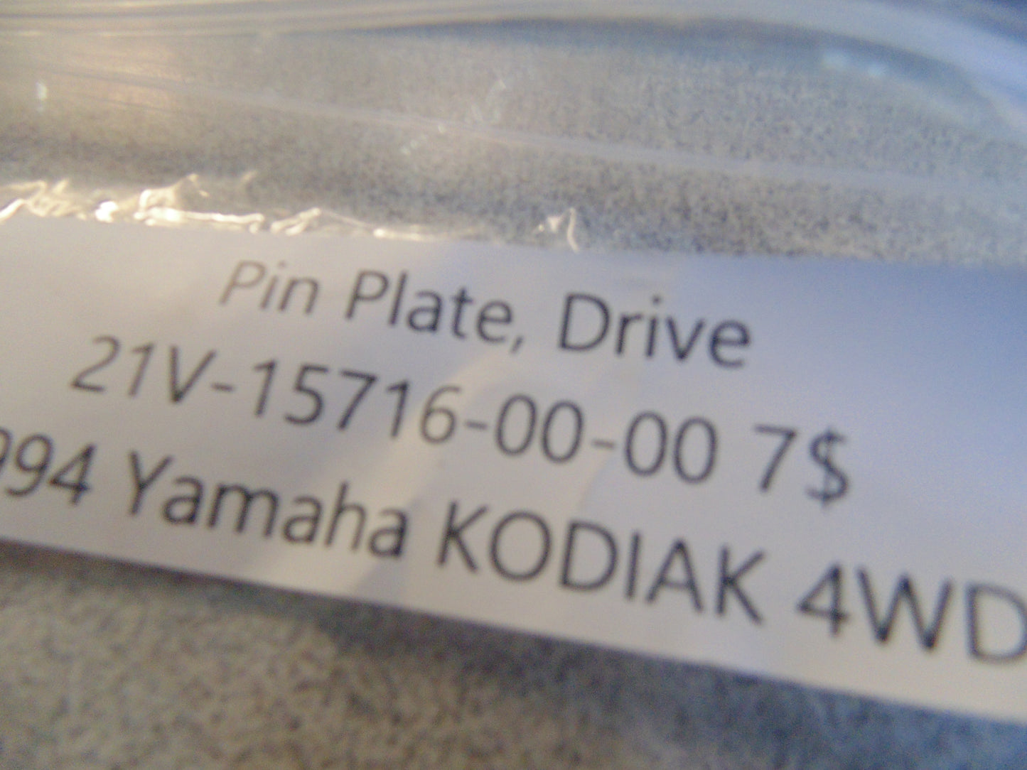 1994 YAMAHA KODIAK 4WD PIN PLATE DRIVE 21V-15716-00-00