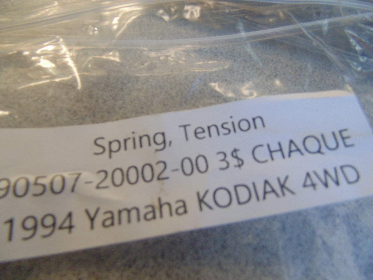 1994 YAMAHA KODIAK 4WD SPRING TENSION 90507-20002-00