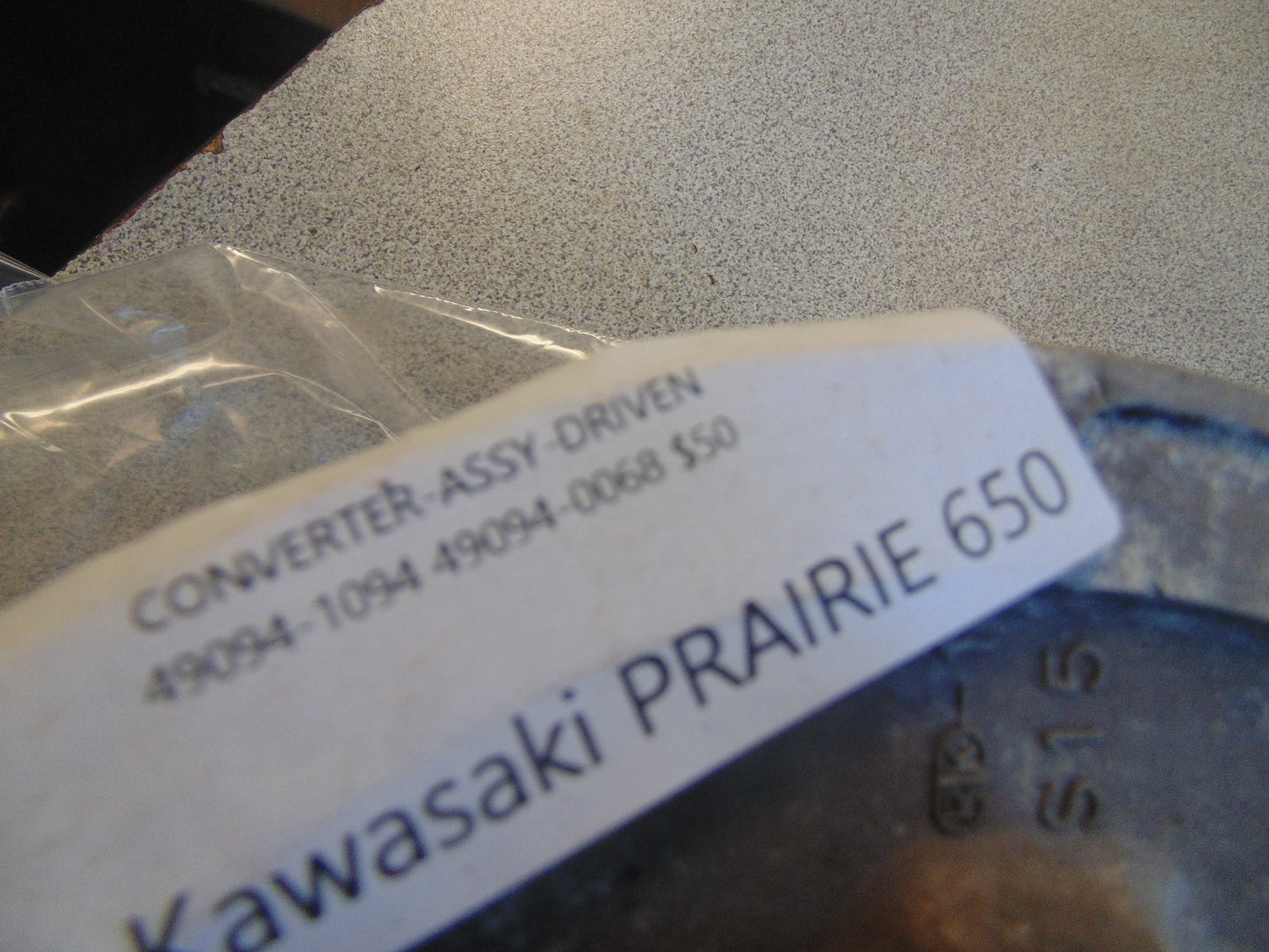 2002 KAWASAKI PRAIRIE 650 CONVERTER ASSY DRIVEN 49094-1094 49094-0068