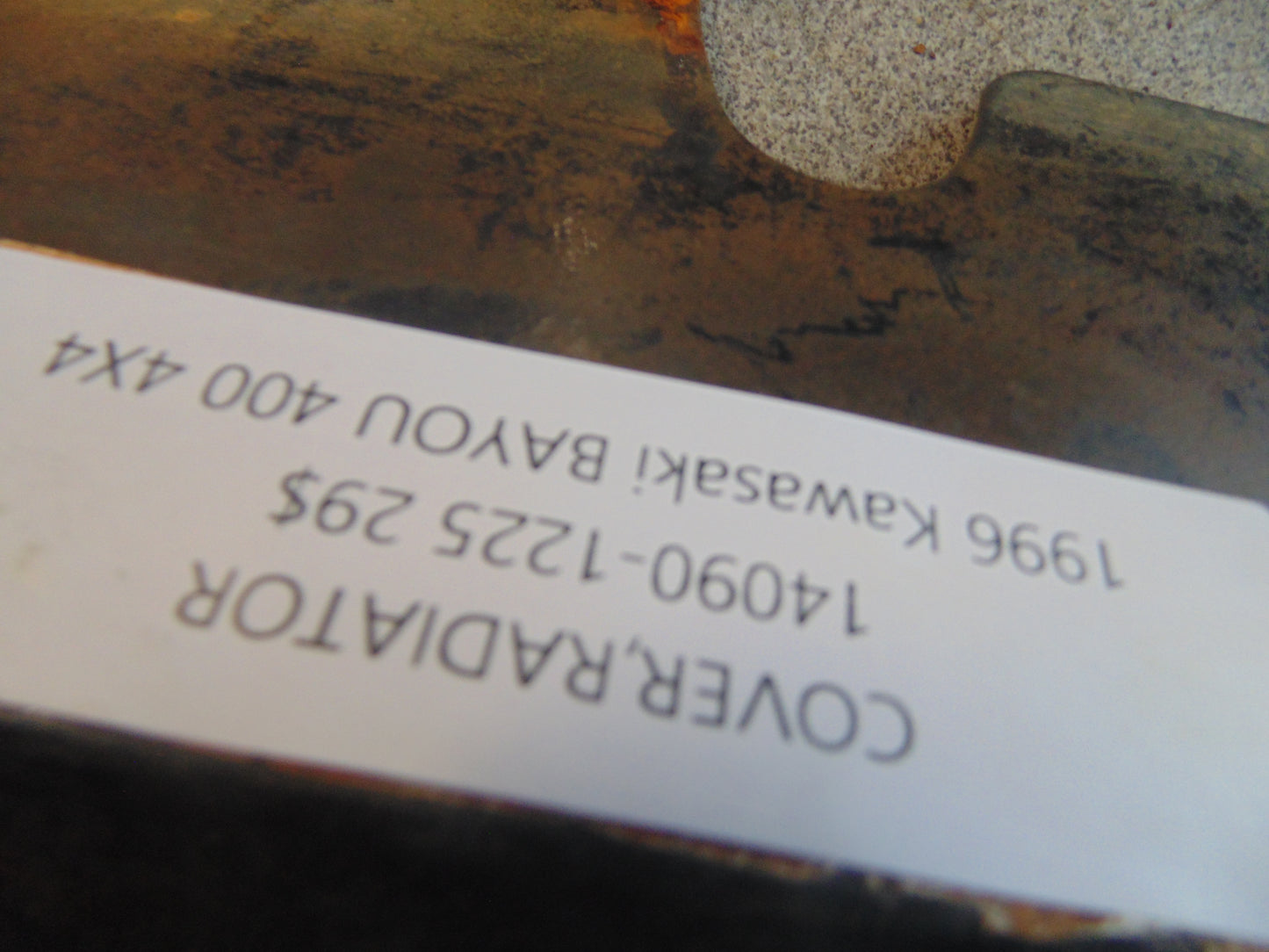 1996 KAWASAKI BAYOU 400 4X4 COVER RADIATOR 14090-1225