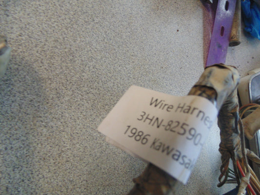 1986 KAWASAKI BAYOU 300 WIRE HARNESS ASSY 3HN-82590-00-00