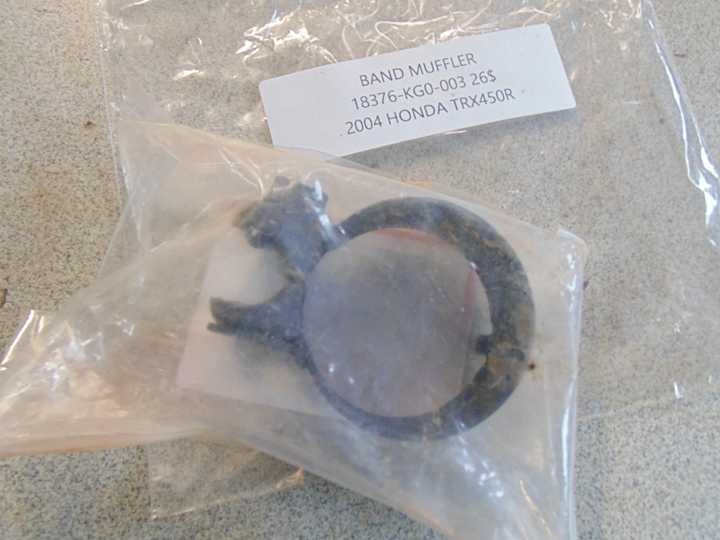 2004 HONDA TRX450R BAND MUFFLER 18376-KG0-003