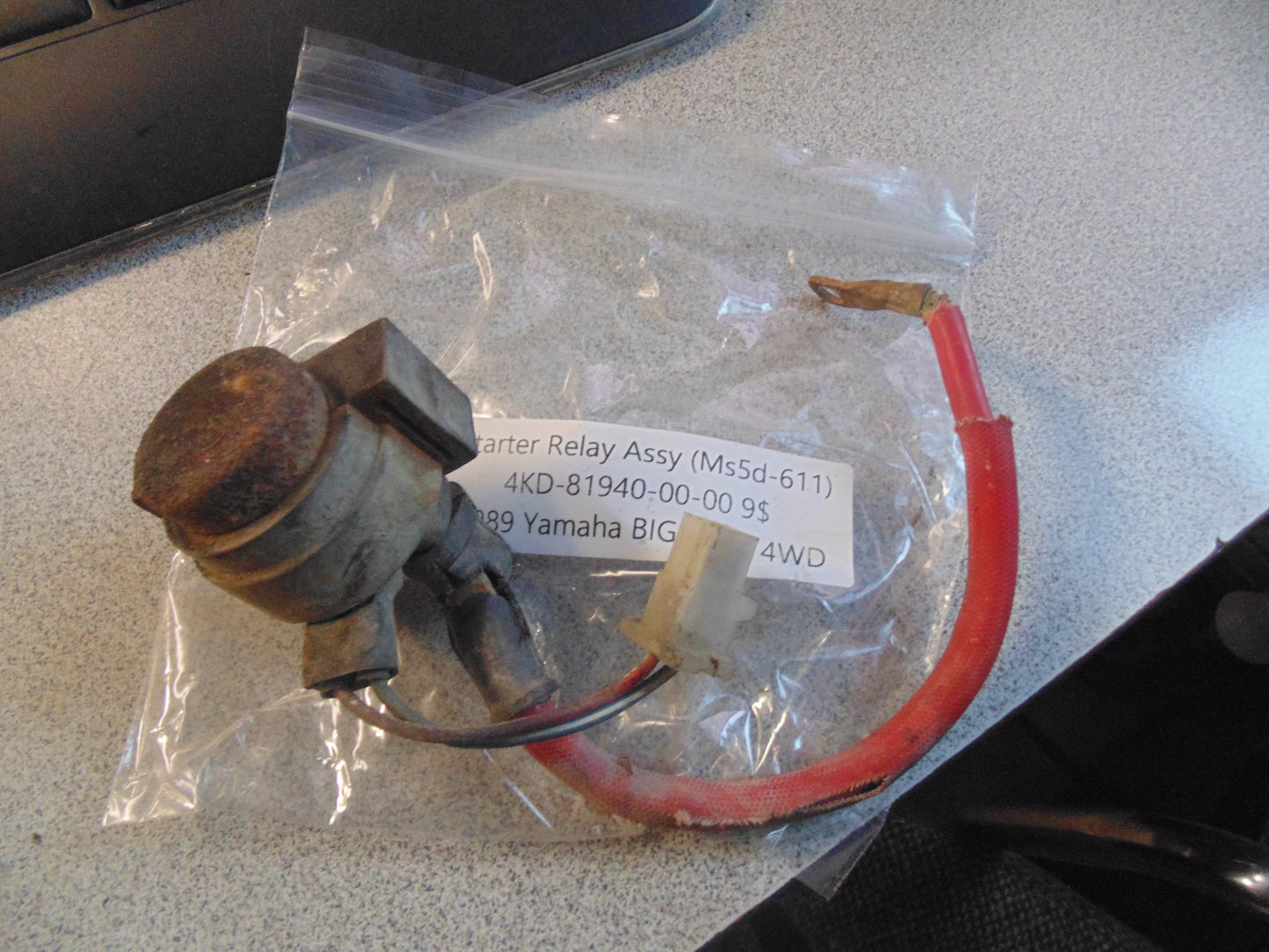 1989 Yamaha BIG BEAR 4WD STARTER RELAY ASSY (MSD5-611) 4KD-81940-00-00