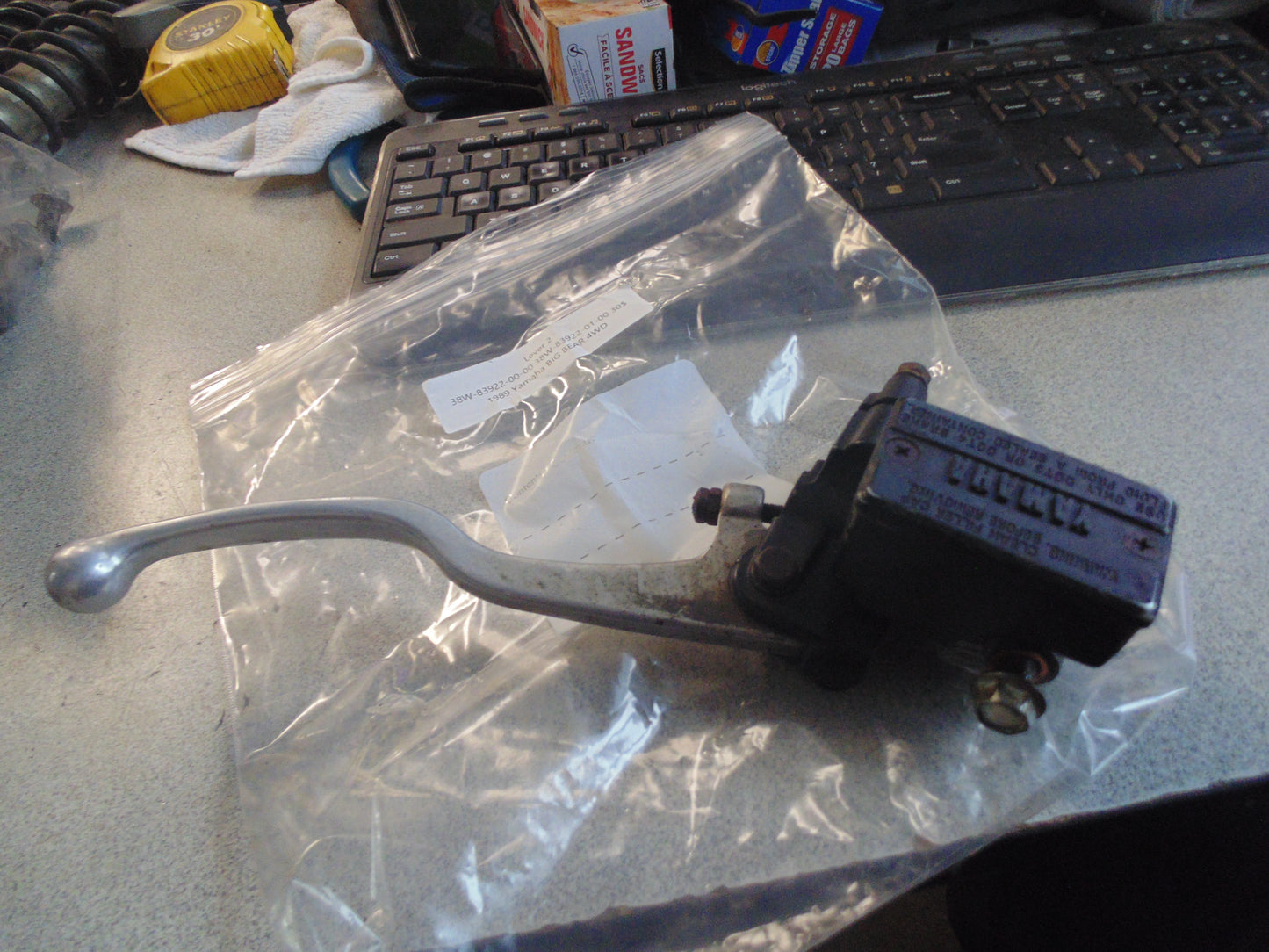 1989 Yamaha BIG BEAR 4WD LEVER 2 38W-83922-00-00 38W 83922-01-00-00