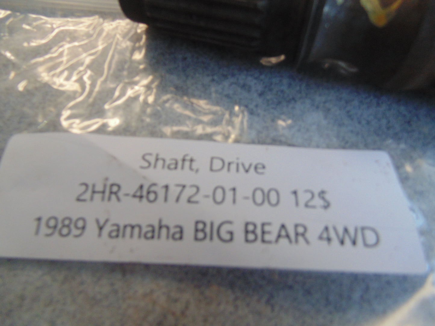 1989 YAMAHA BIG BEAR 4WD SHAFT DRIVE 2HR-46172-01-00