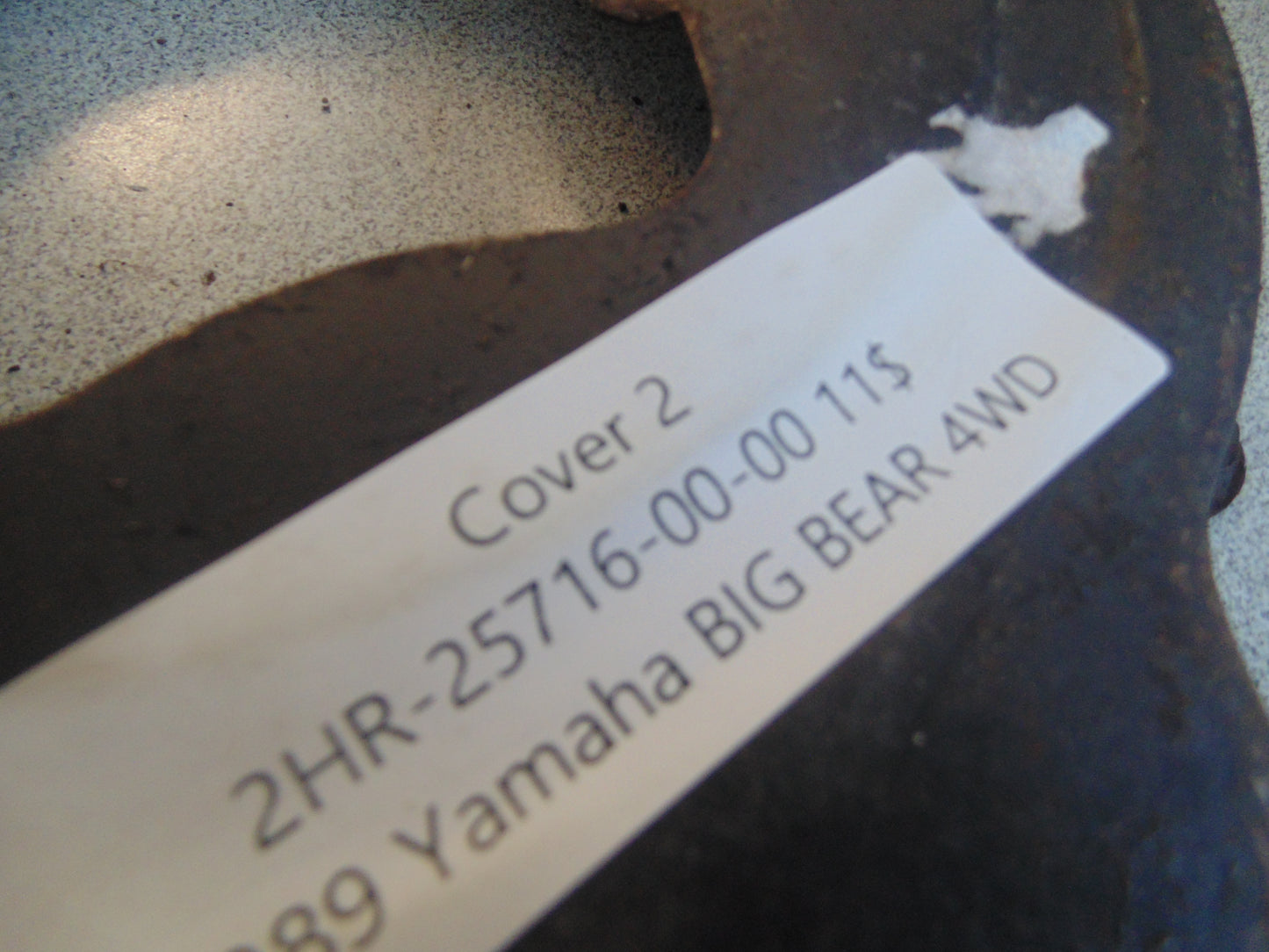 1989 YAMAHA BIG BEAR 4WD COVER 2 2HR-25716-00-00