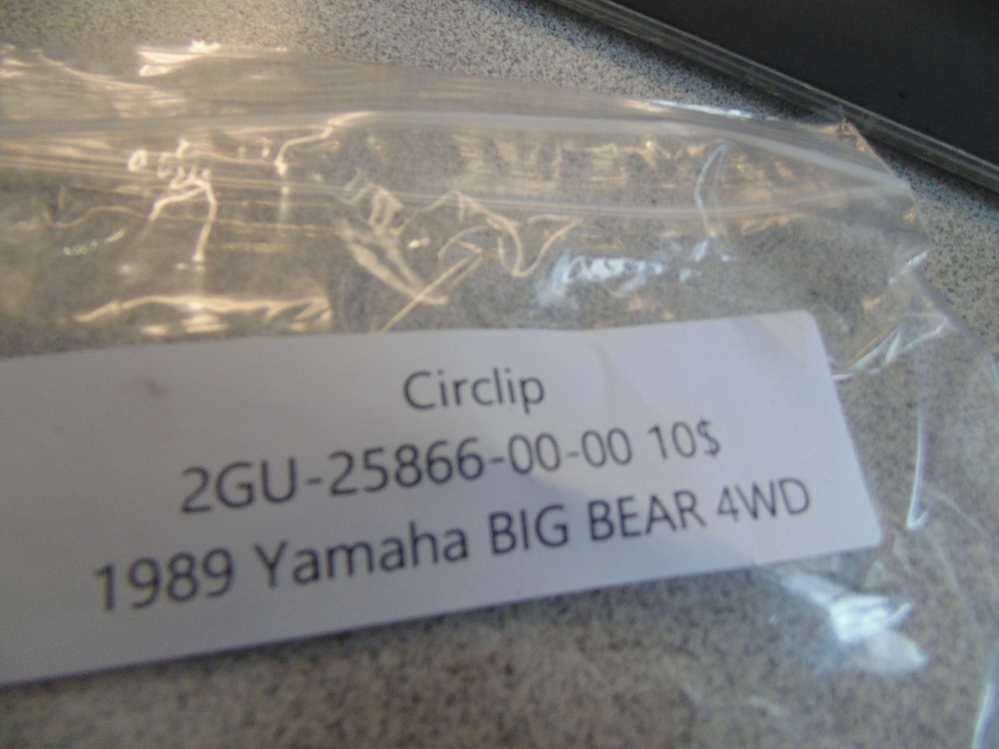 1989 YAMAHA BIG BEAR 4WD CIRCLIP 2GU-25866-00-00
