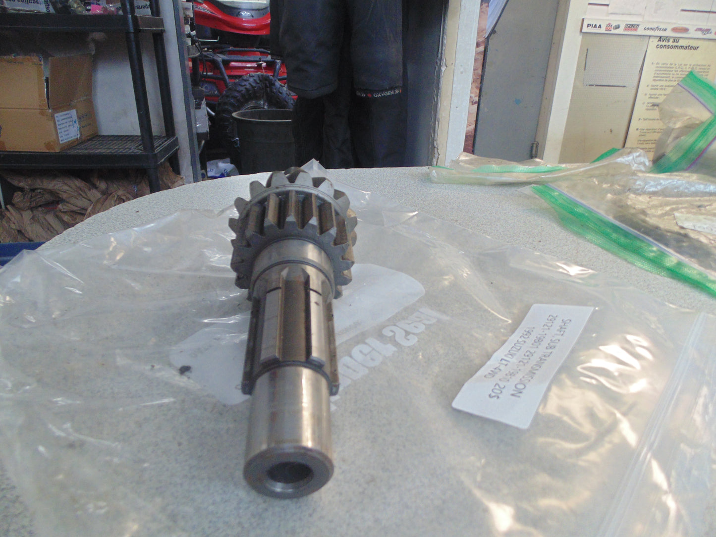 1992 SUZUKI LT-4WD SHAFT SUB TRANSMISSION 29121-19B01 29121-19B10