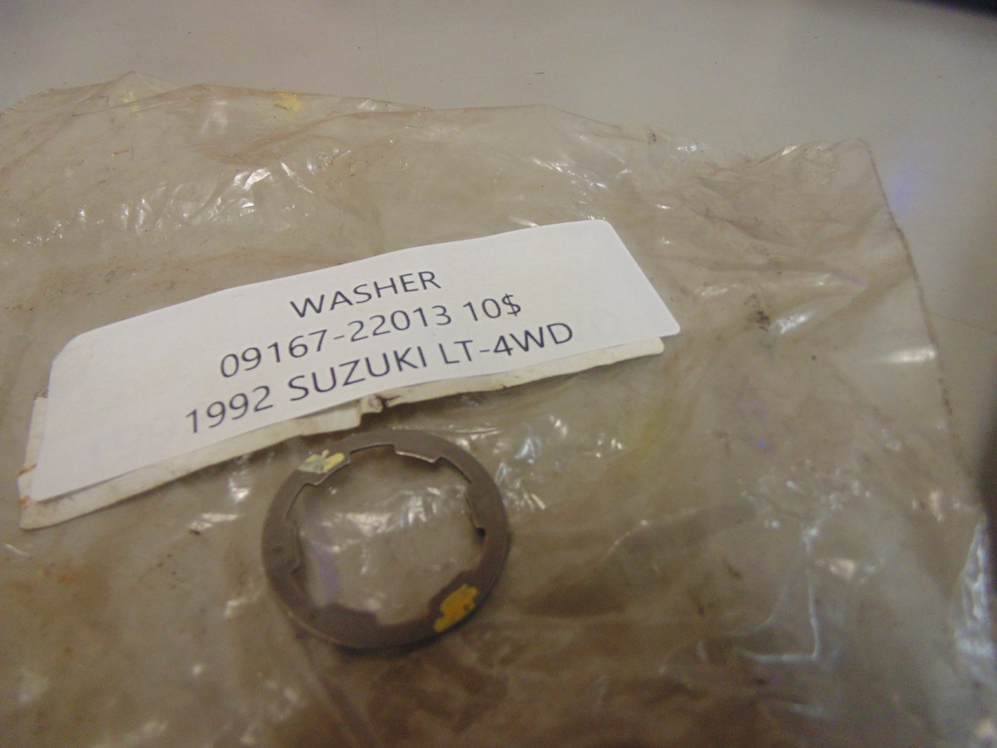 1992 SUZUKI LT-4WD WASHER 09167-22013