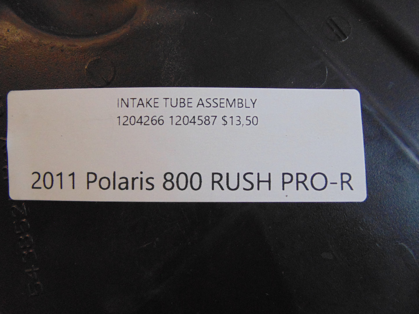 2011 Polaris 800 RUSH PRO-R INTAKE TUBE ASSEMBLY 1204266 1204587