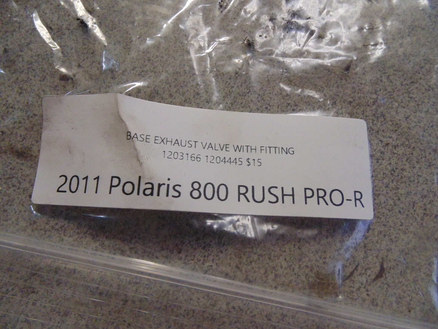 2011 Polaris 800 RUSH PRO-R BASE EXHAUST VALVE WITH FITTING 1203166 1204445