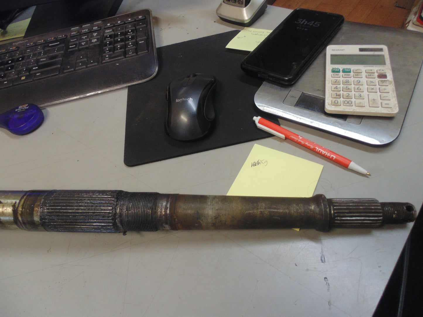 1986 SUZUKI LT250EF AXLE REAR 64711-24502