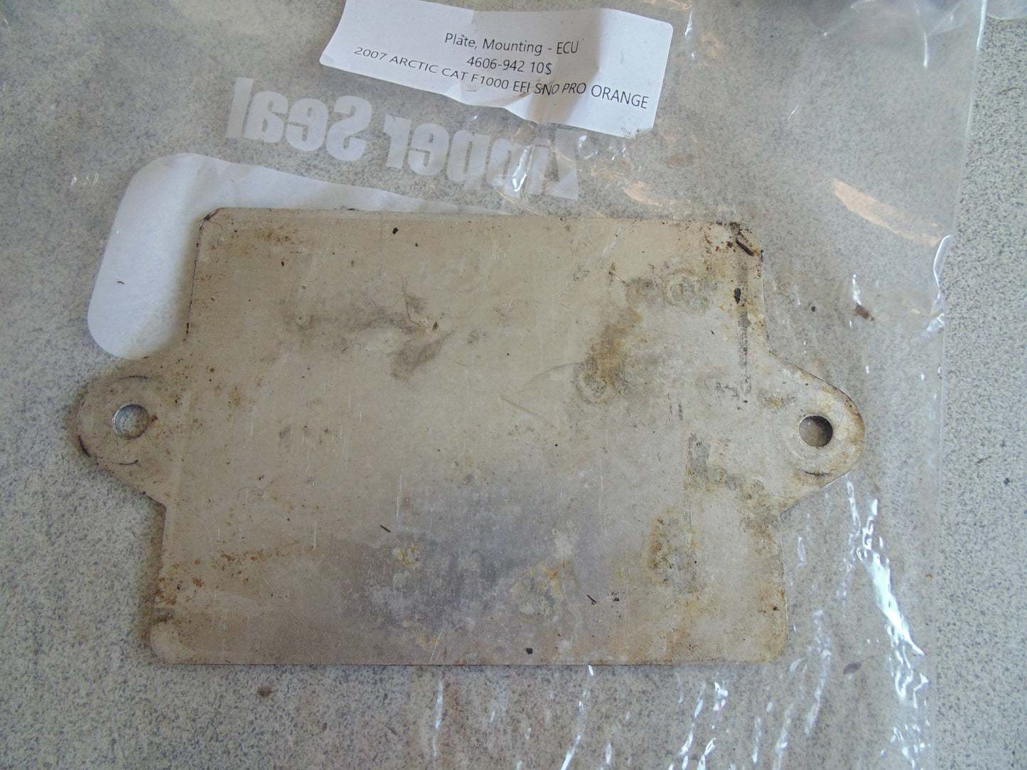2007 ARCTIC CAT F1000 EFI SNO PRO ORANGE PLATE MOUNTING ECU 4606-942