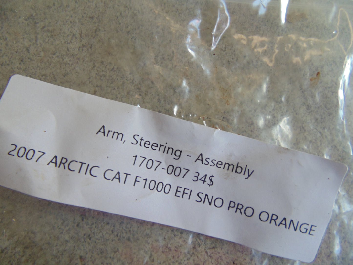 2007 ARCTIC CAT F1000 EFI SNO PRO ORANGE ARM STEERING ASSY 1707-007