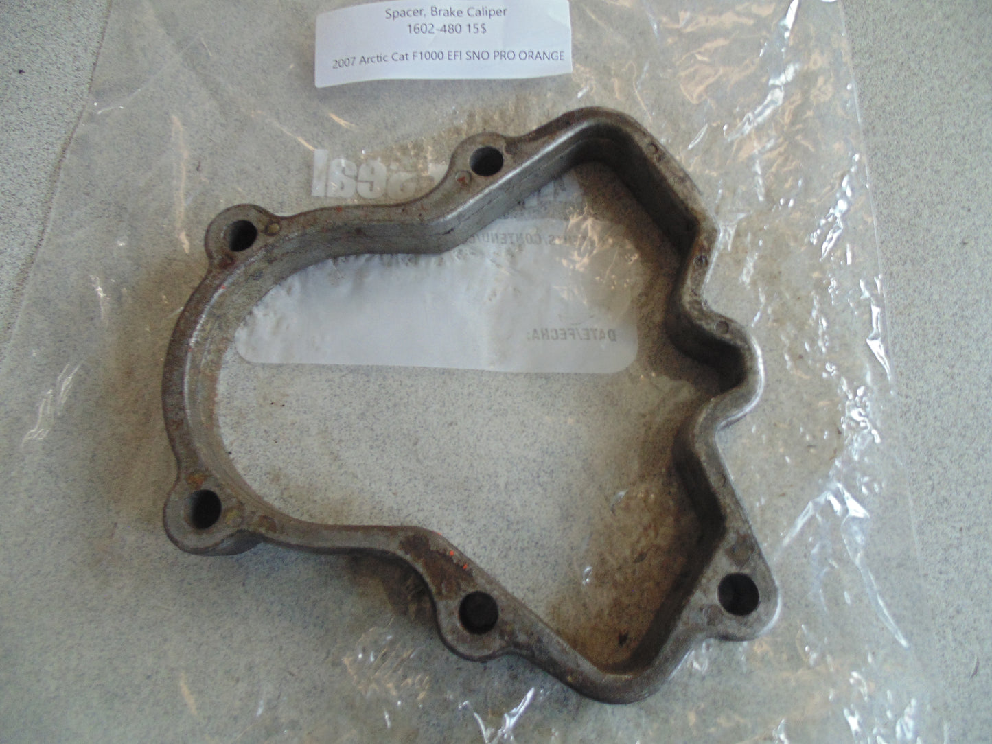 2007 ARCTIC CAT F1000 EFI SNO PRO ORANGE SPACER BRAKE CALIPER 1602-480