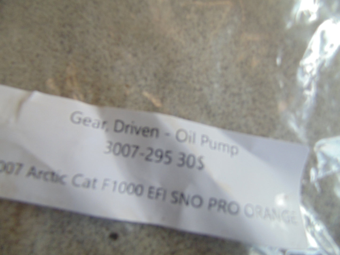 2007 ARCTIC CAT F1000 EFI SNO PRO ORANGE GEAR DRIVEN OIL PUMP 3007-295