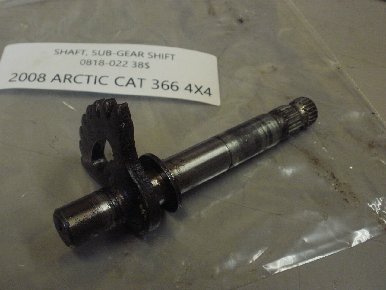 2008 ARCTIC CAT 366 4x4 SHAFT SUB GEAR SHIFT 0818-022