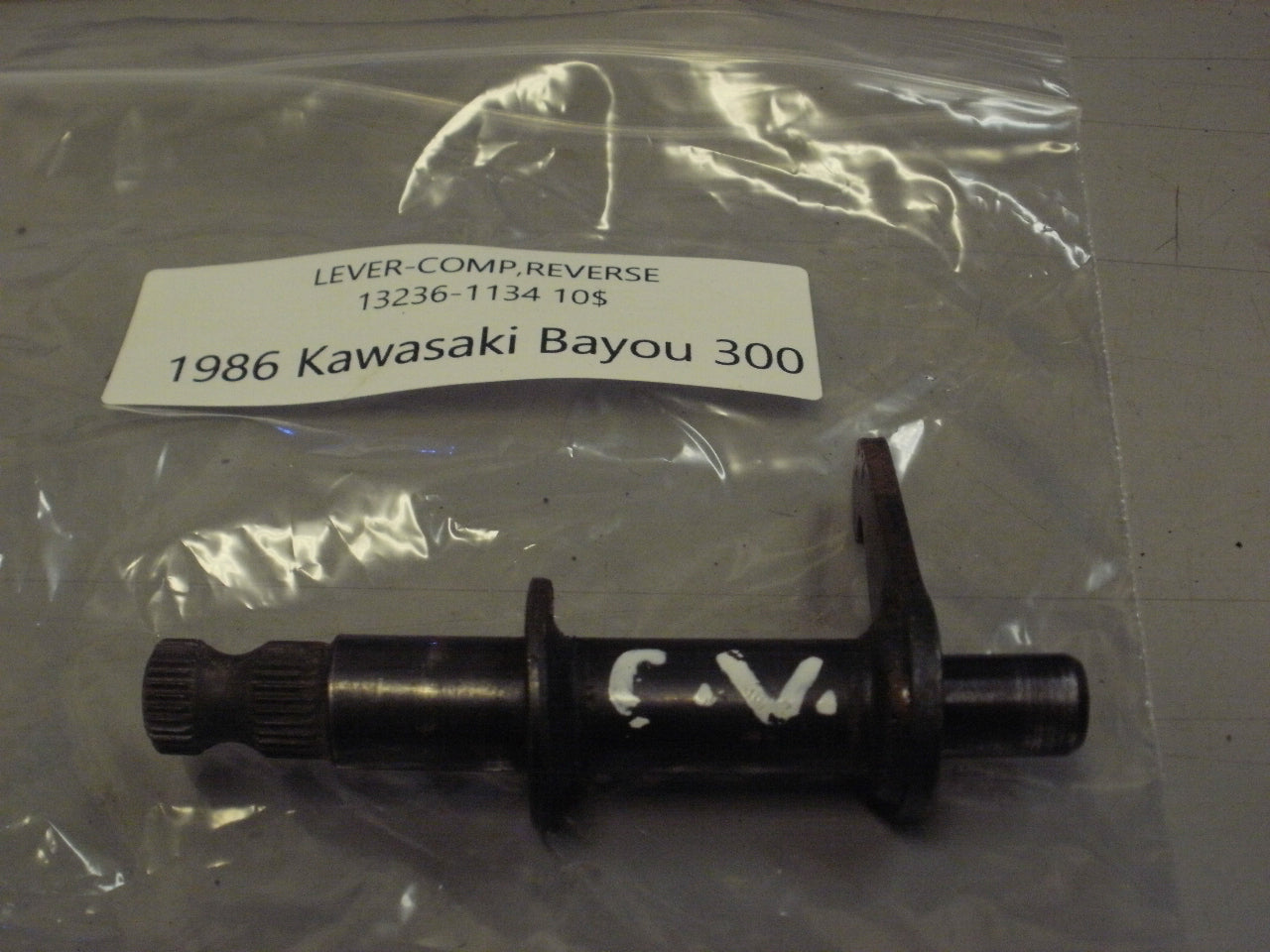1986 KAWASAKI BAYOU 300 LEVER COMP REVERSE 13236-1134