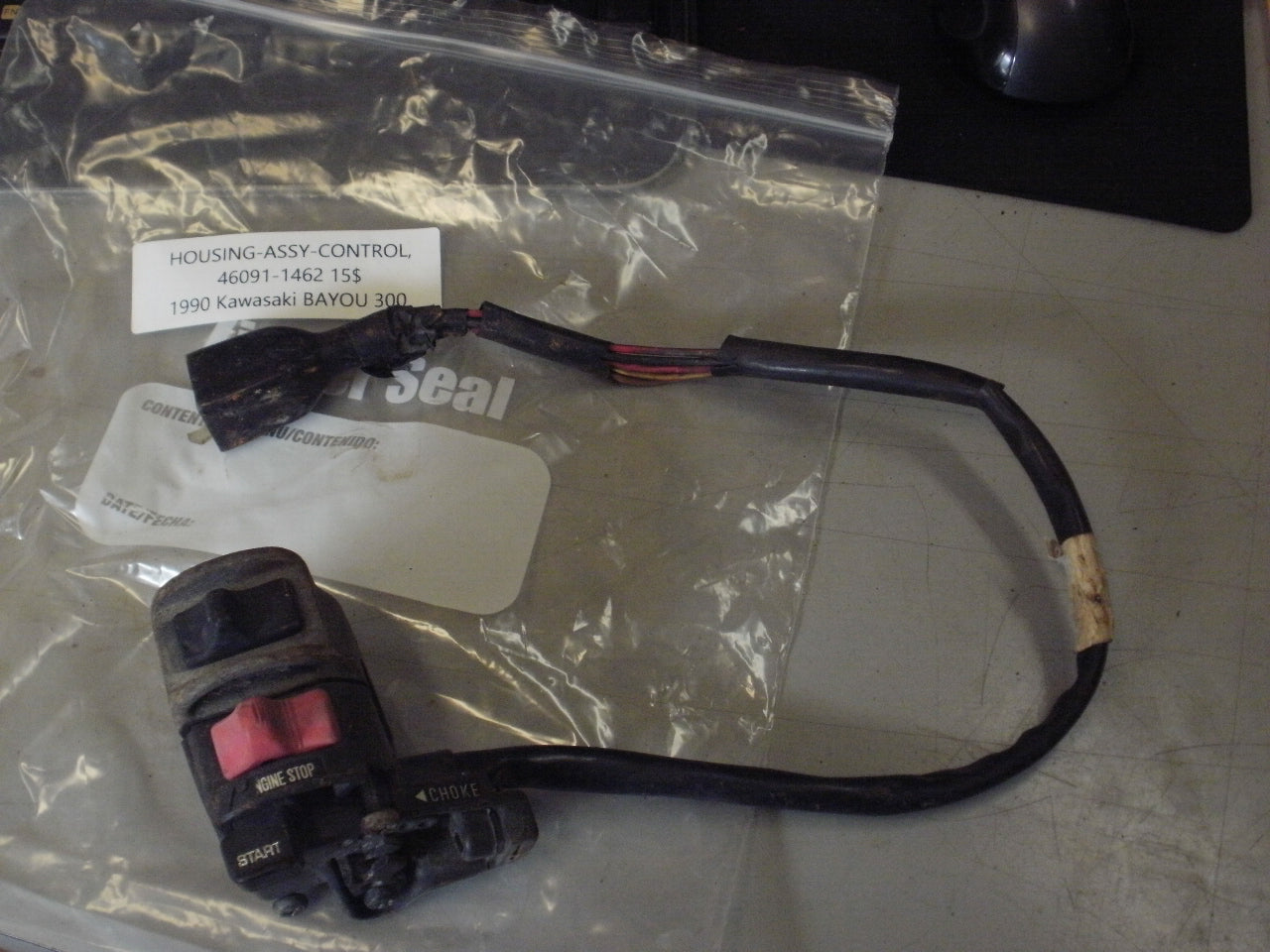1990 KAWASAKI BAYOU 300 HOUSING ASSY CONTROL 46091-1462