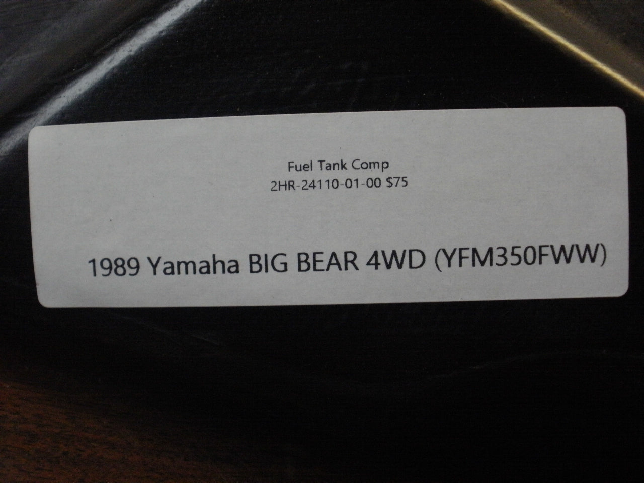 1989 Yamaha BIG BEAR 4WD (YFM350FWW) FUEL TANK COMP 2HR-24110-01-00