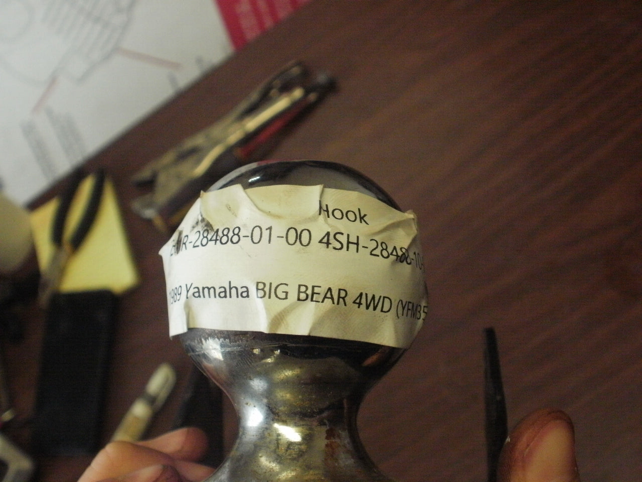 1989 Yamaha BIG BEAR 4WD (YFM350FWW) HOOK 2HR-28488-01-00 4SH-28488-10-00