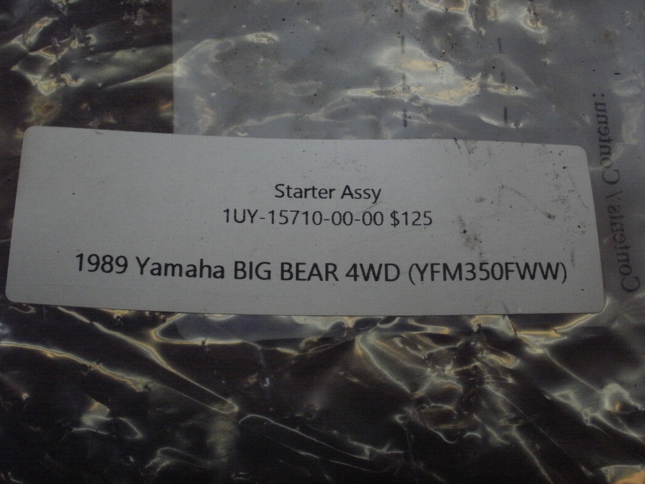 1989 Yamaha BIG BEAR 4WD (YFM350FWW) STARTER ASSY 1UY-15710-00-00