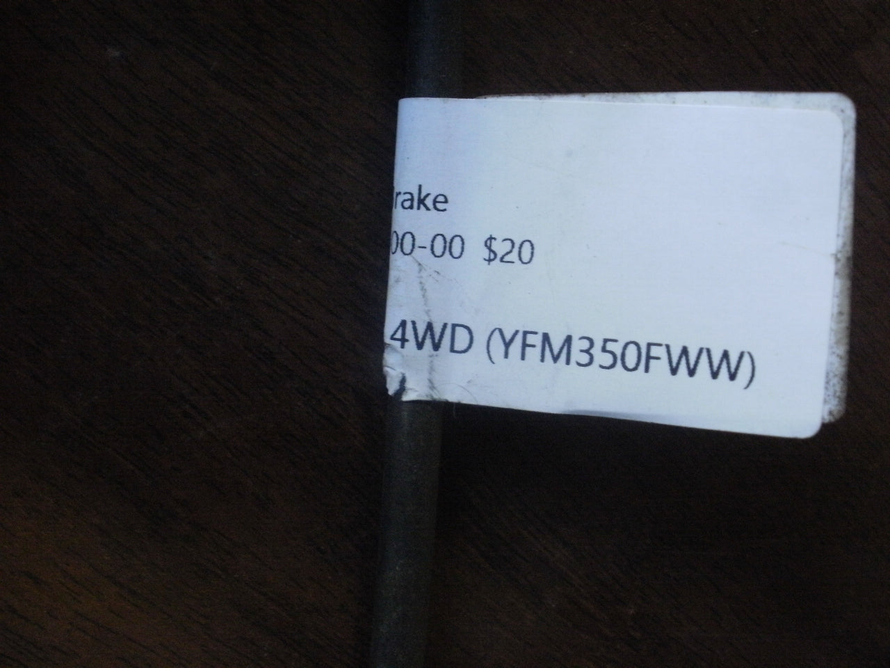 1989 Yamaha BIG BEAR 4WD (YFM350FWW) ROD, BRAKE 3HN-27231-00-00