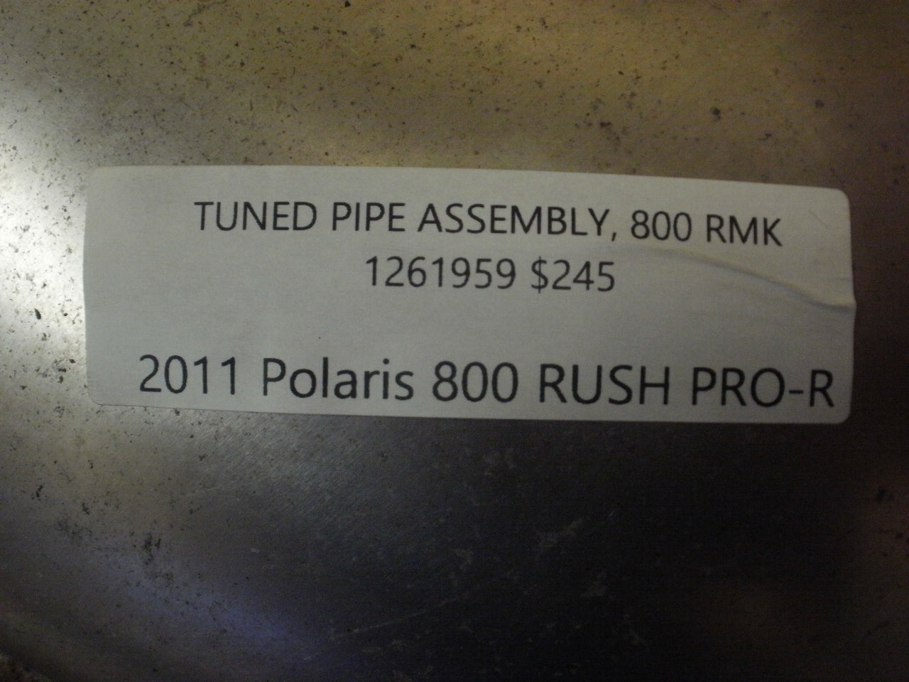 2011 Polaris 800 RUSH PRO-R TUNED PIPE ASSEMBLY, 800 RMK 1261959
