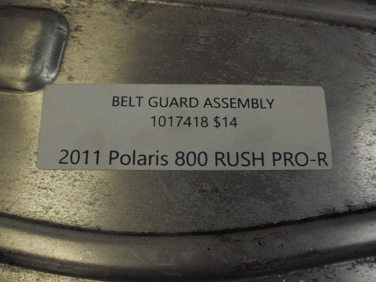 2011 Polaris 800 RUSH PRO-R BELT GUARD ASSEMBLY 1017418