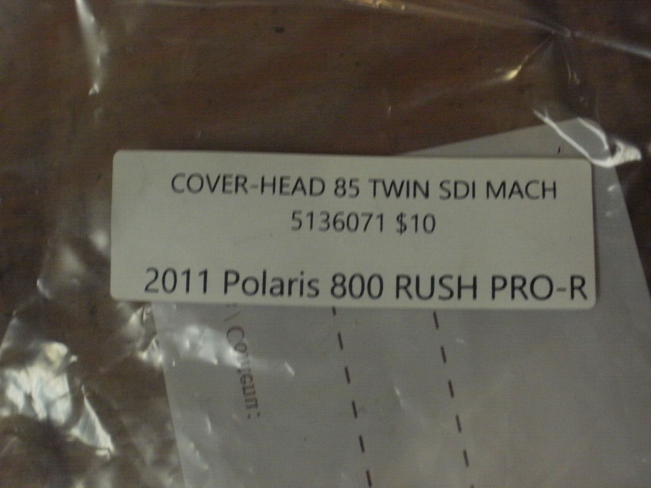 2011 Polaris 800 RUSH PRO-R COVER-HEAD 85 TWIN SDI MACH 5136071