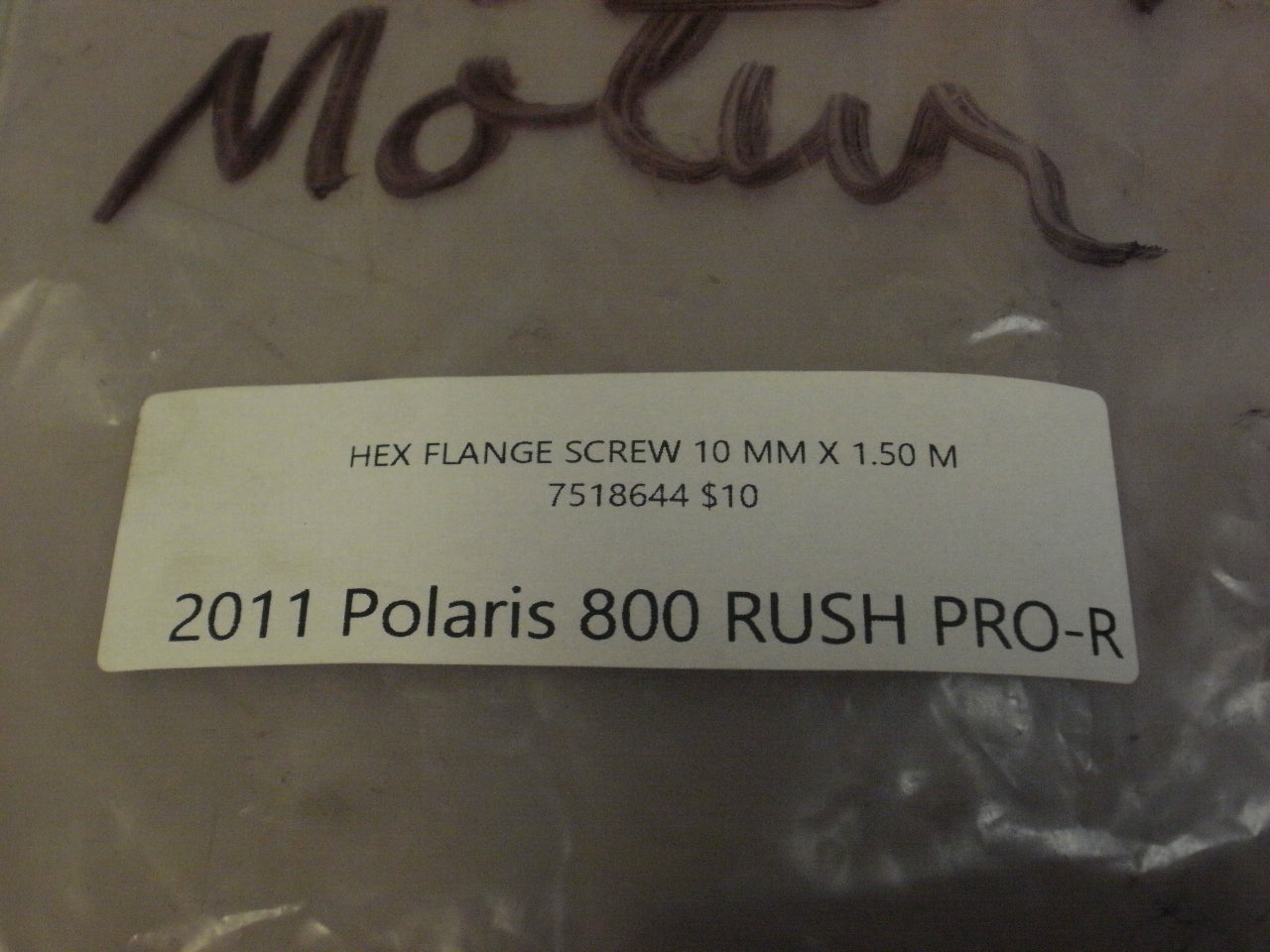 2011 Polaris 800 RUSH PRO-R HEX FLANGE SCREW 10 MM X 1.50 M 7518644
