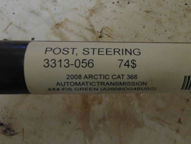 2008 ARCTIC CAT 366 4X4 FIS GREEN POST STEERING 3313-056