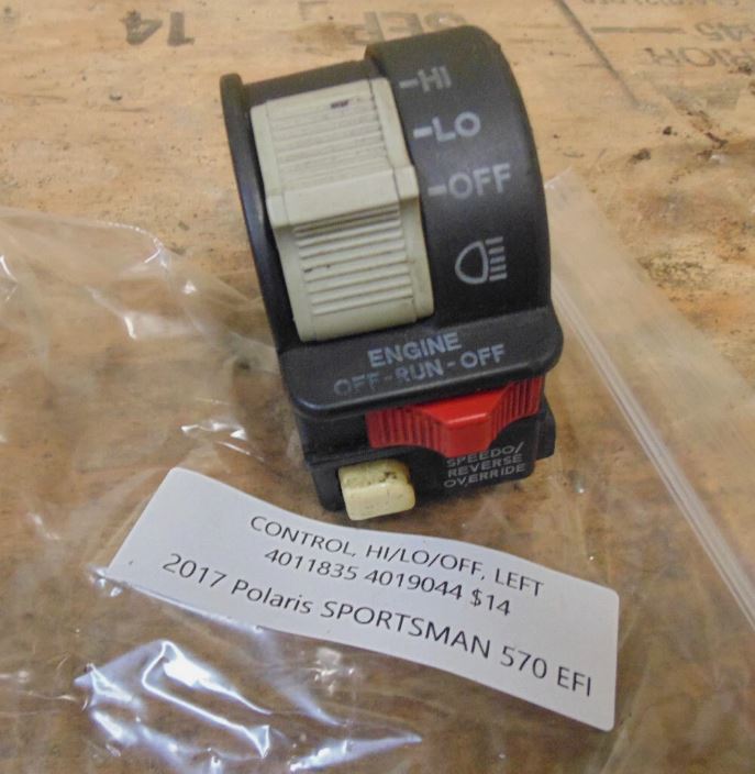 2017 POLARIS Sportsman 570 CONTROL HI/LO/OFF LEFT 4011835 4019044