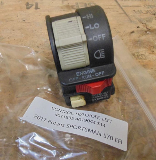 2017 POLARIS Sportsman 570 CONTROL HI/LO/OFF LEFT 4011835 4019044