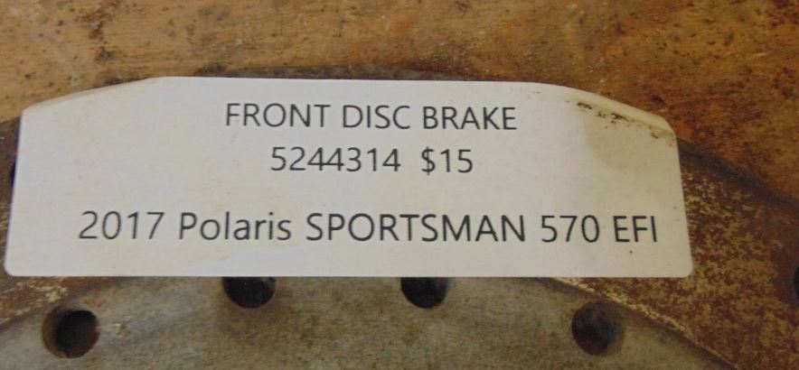 2017 POLARIS Sportsman 570 FRONT DISC BRAKE 5244314