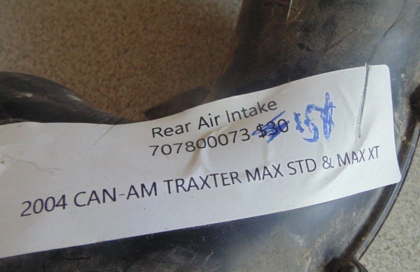 2004 CAN-AM TRAXTER MAX STD & MAX XT REAR AIR INTAKE 707800073