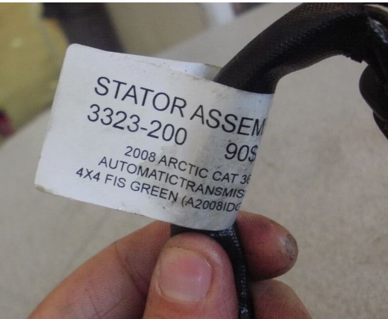 2008 ARCTIC CAT 366 4X4, STATOR ASSEMBLY 3323-200