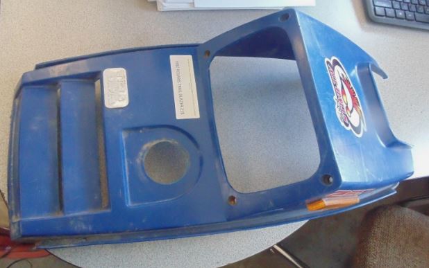 1992 POLARIS TRAIL BLAZER HEADLIGHT COVER HOOD OIL H/L BON BLUE 5430973-153