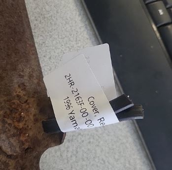 1996 Yamaha KODIAK 4WD Cover, Rear Fender 3 2HR-2163F-00-00 2HR-2163F-01-00