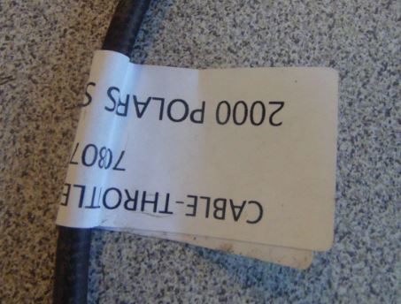 2001 POLARIS SPORTSMAN 500 CABLE THROTTLE, SNAP-IN, 4 CYCLE 7080709